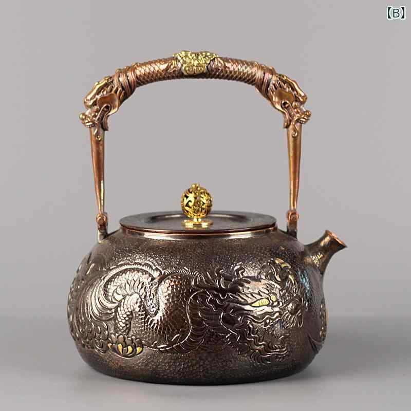 楽天市場】ケトル やかん ティーポット 銅製 中国風 茶道具 茶器