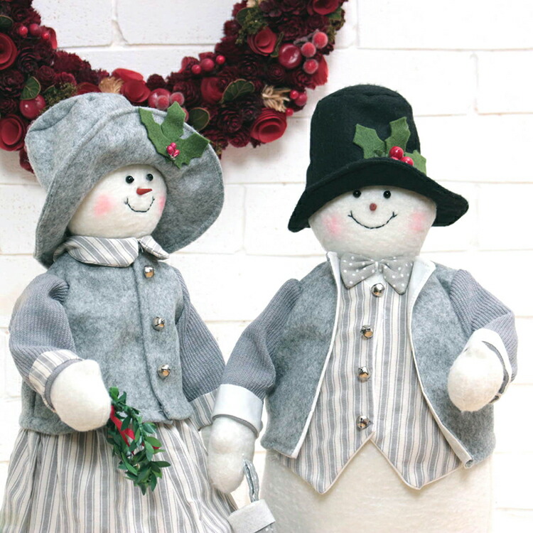 楽天市場】Xmas ドール スノーマンL お母さん お父さん 高さ約40cm