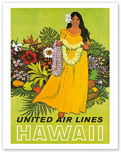 ビンテージ ハワイアン ポスター シルクスクリーン 2枚セット Hawaii