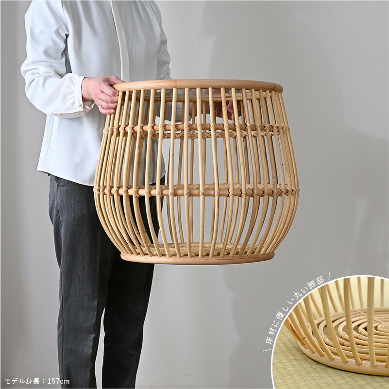 楽天市場】ラタンテーブル サイドテーブル ラタン 机 ガラス天板