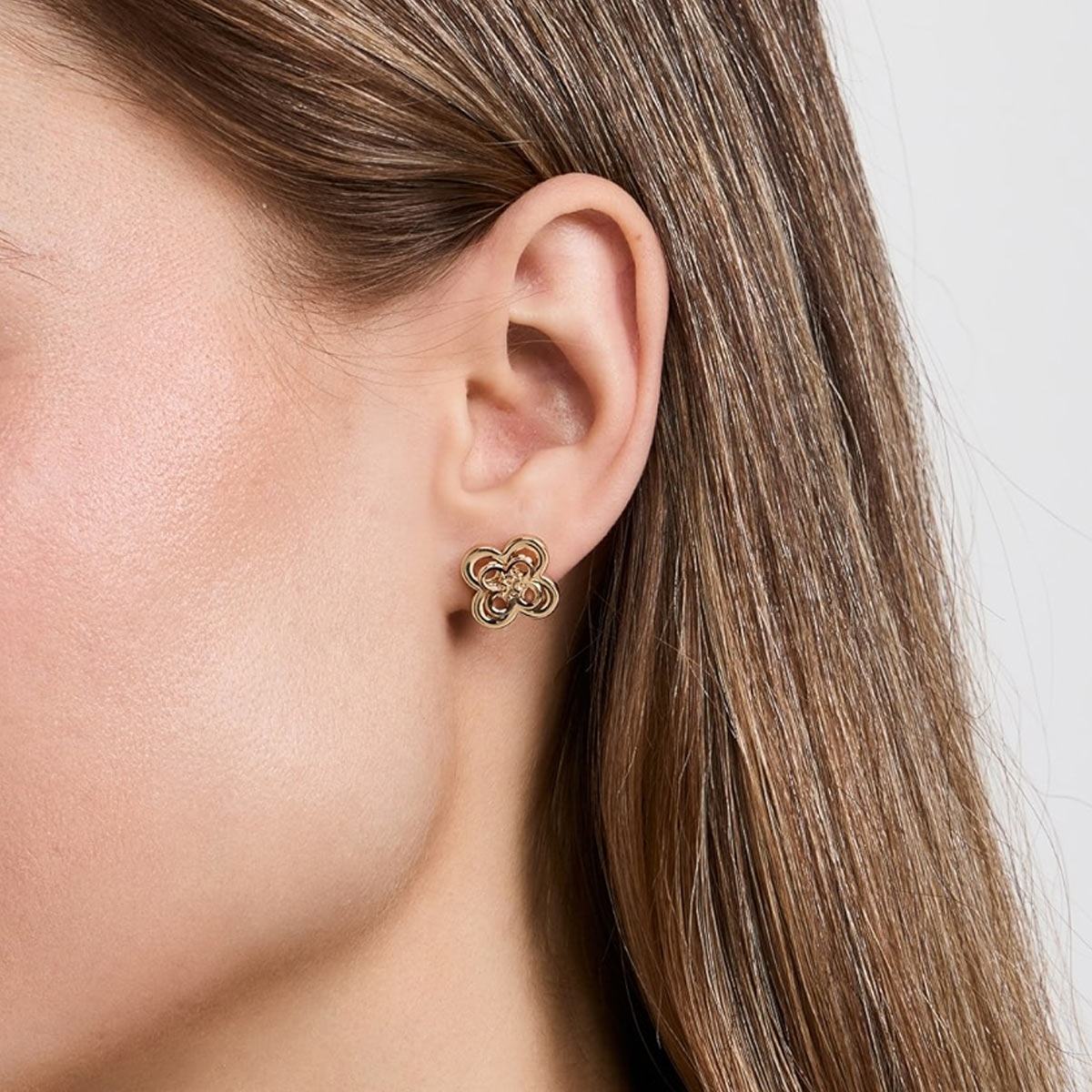 楽天市場】トリーバーチ ピアス ブランド ロゴ 花フラワー 可愛い 18金