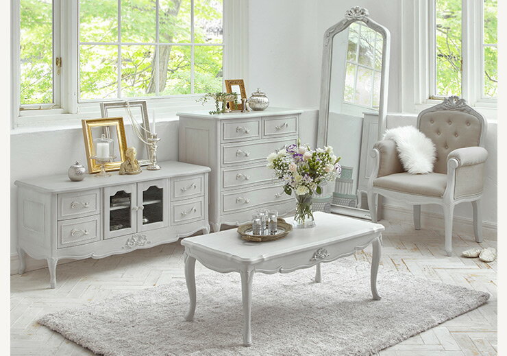 楽天市場】シャビーシック アンティーク風 猫脚デスク【Segreta