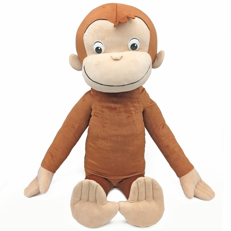 楽天市場】送料無料 おさるのジョージ ぬいぐるみ LL 730334