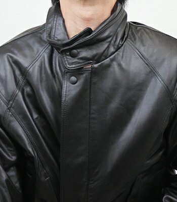 楽天市場】【送料無料】 メンズ レザー ブルゾン ジャンパー ホック