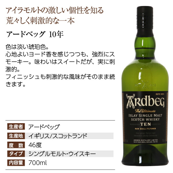 楽天市場】アードベッグ (アードベック) 10年 46度 箱付 700ml 正規