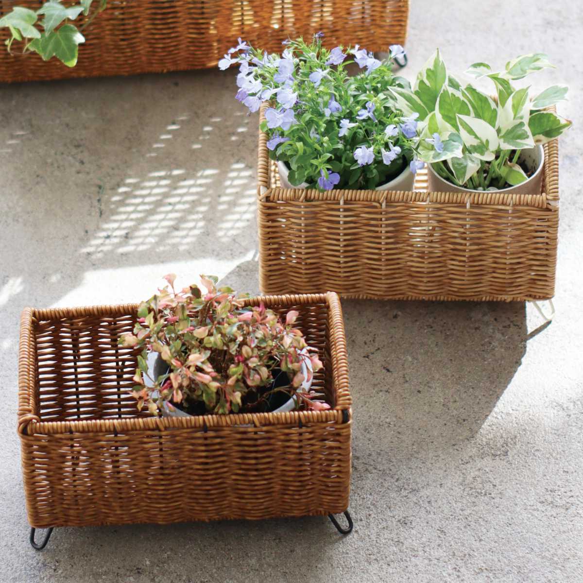 楽天市場】鉢カバー ユティル ロングポットカバー S （ プランター