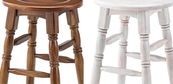 楽天市場】スツール 2脚セット 高さ60cm 木製 天然木 ハイスツール
