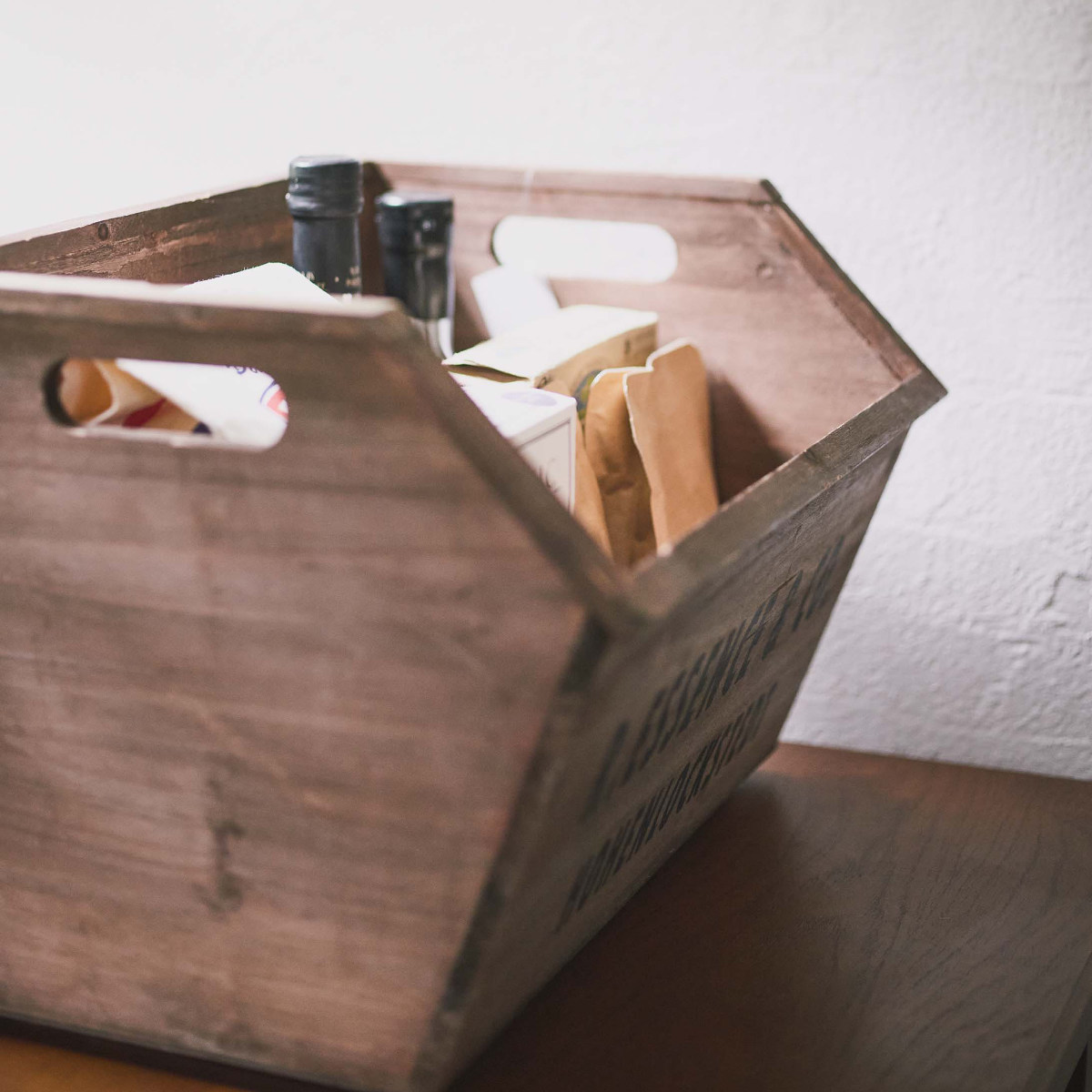 楽天市場】収納ボックス スタッキングボックス 同色4個セット 木製