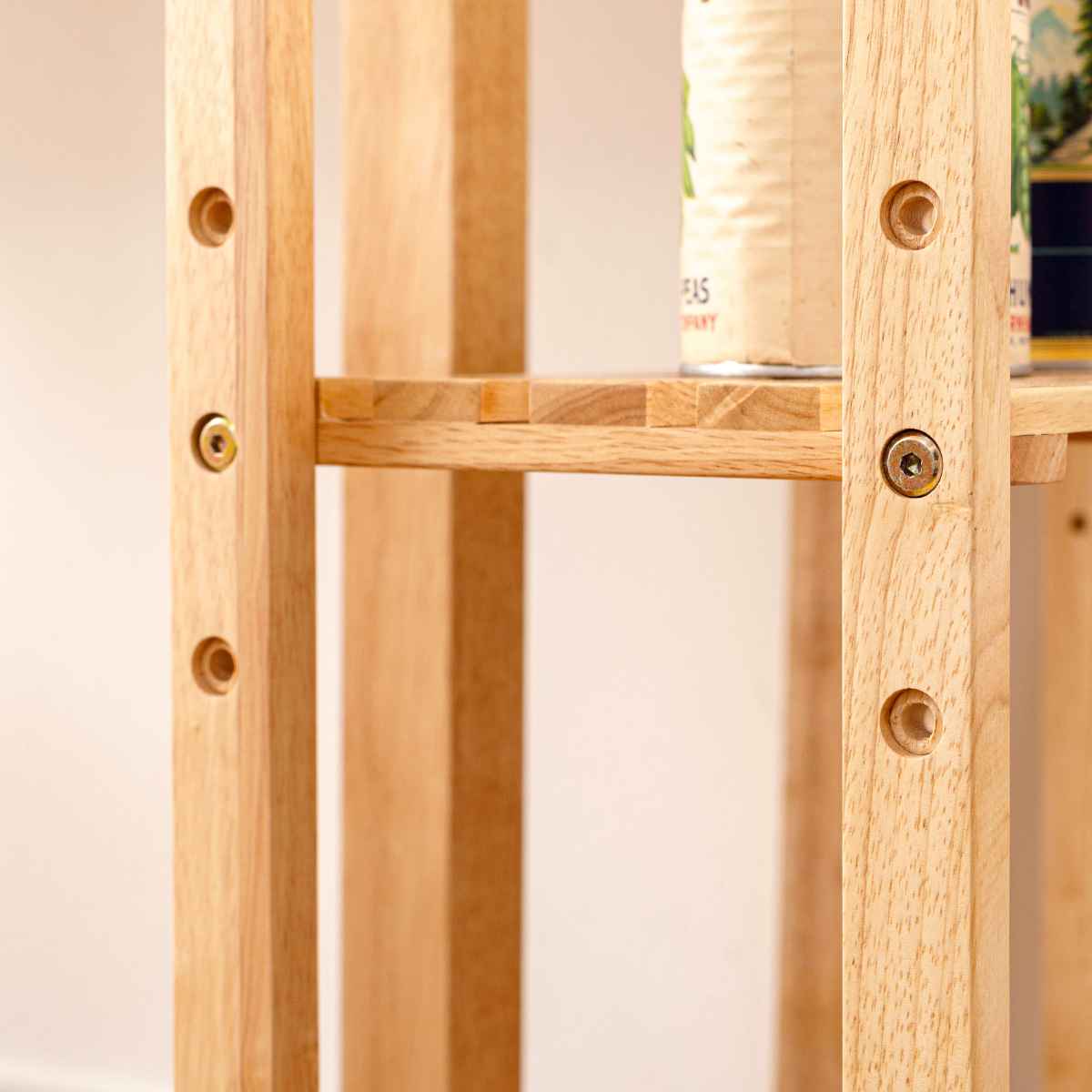 楽天市場】ワイドシェルフ 3段 天然木 北欧風 幅51cm （ 棚 ラック