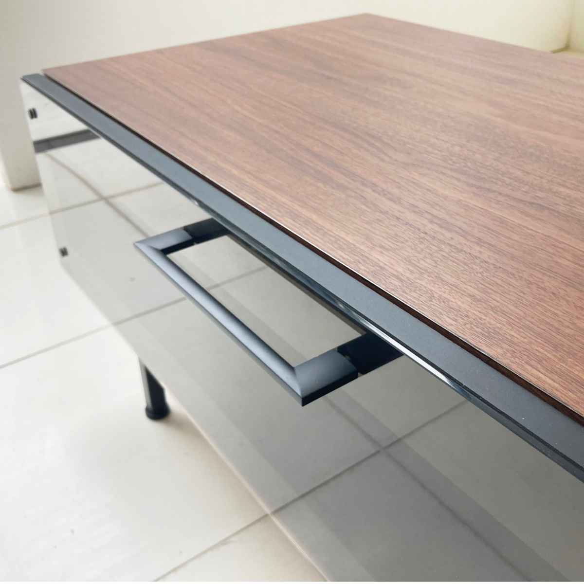 楽天市場】テレビ台 ローボード ヴィンテージ調 ダークガラス扉 日本製