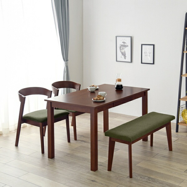 楽天市場】ダイニングベンチ ブラウン 幅100cm 2人掛け 二人掛け 木製