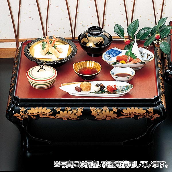 楽天市場】殿様膳 本膳 片面タイプ 低足 梨地 松唐草 お膳 業務用