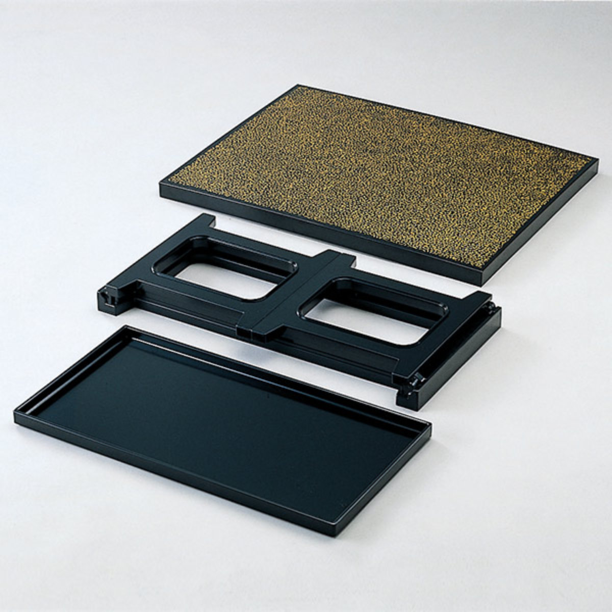 楽天市場】お膳 新飛龍膳 樹脂製 片面タイプ 足付 金ちらし 業務用