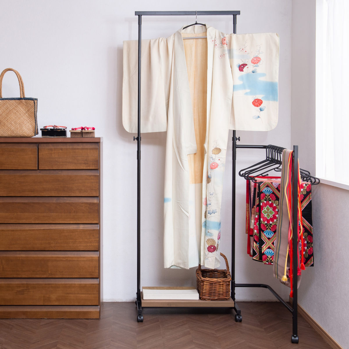 稀少/古道具/当時物/無垢材/木製/衣紋掛け/衣桁/着物掛け/23 稀少