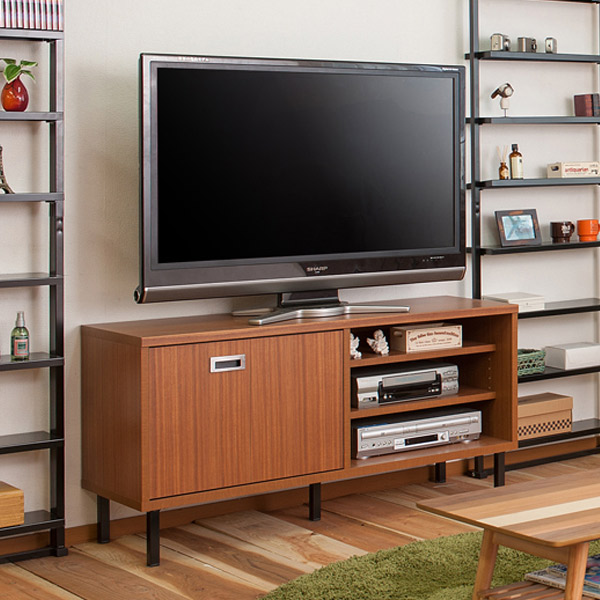 楽天市場】テレビ台 ローボード 折れ戸タイプ スチール脚 アメリカン