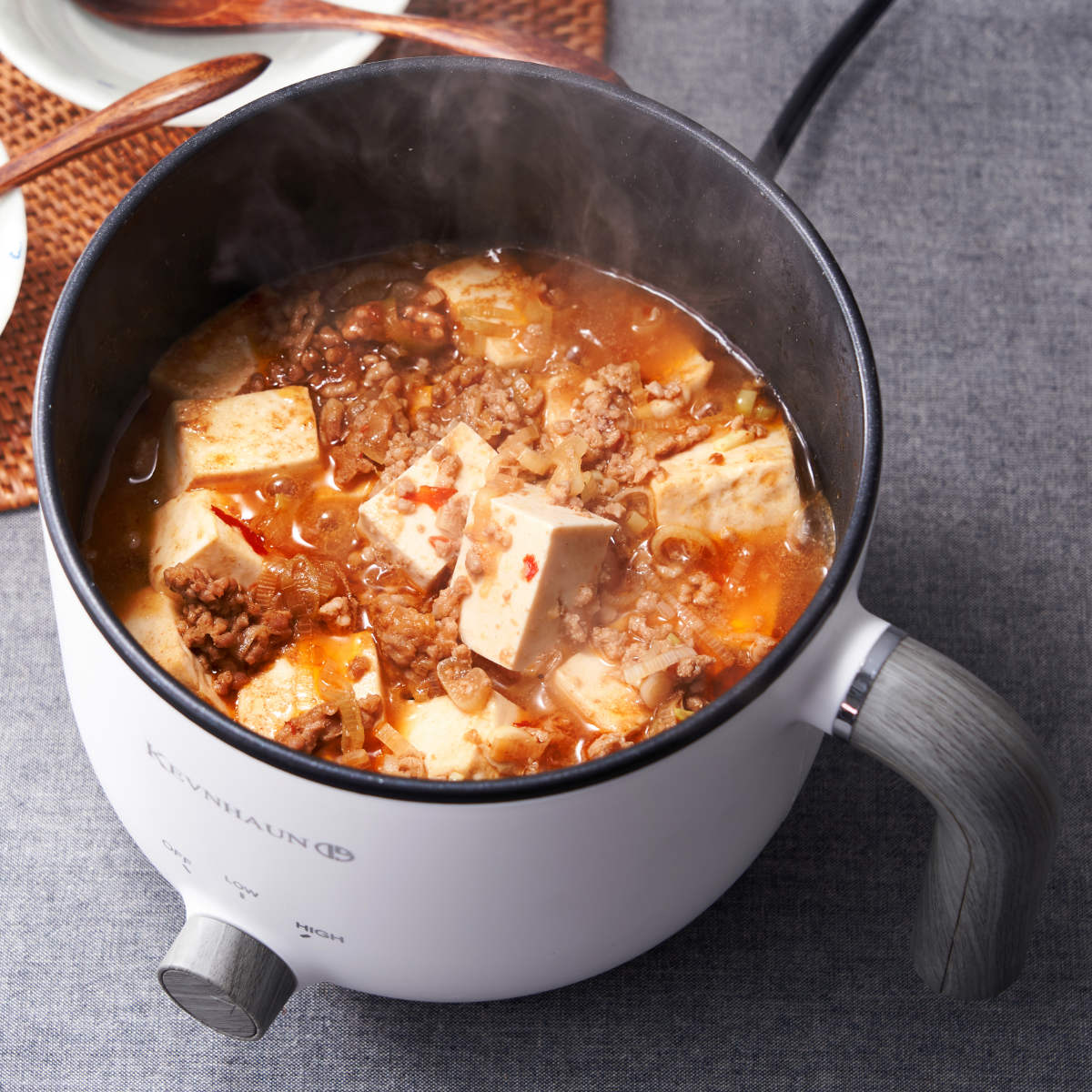 楽天市場】KEVNHAUN 電気マルチポット 1L 蒸し皿付き エッグスタンド