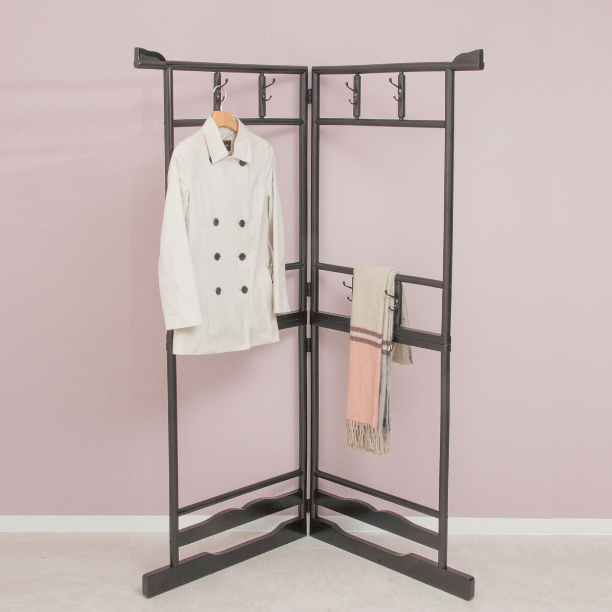 pinklokelani60様 衣桁 着物掛け 衣紋掛け 折り畳み インテリア