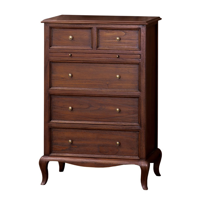 フレンチスタイル 木製 チェスト 5 引き出し ロココ調 バロック