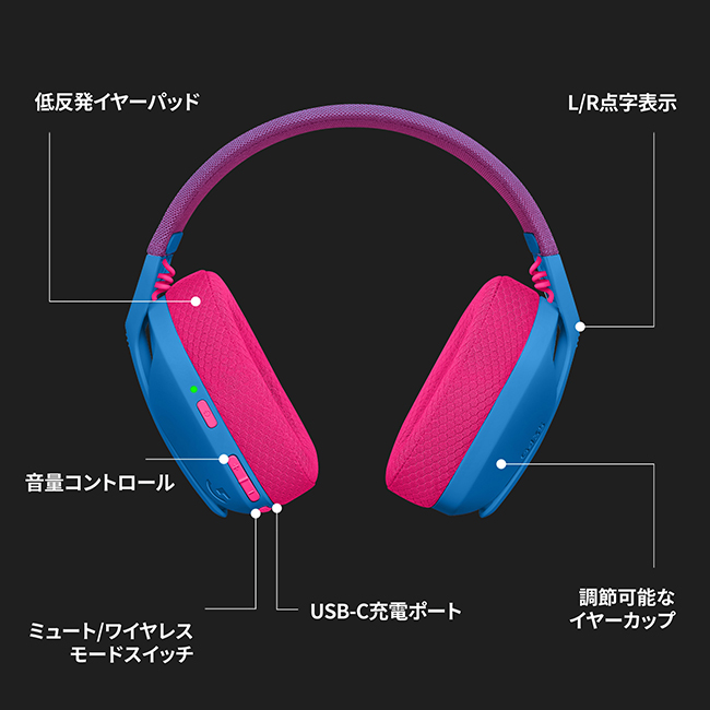 楽天市場】Logicool G ゲーミングヘッドセット LIGHTSPEEDワイヤレス