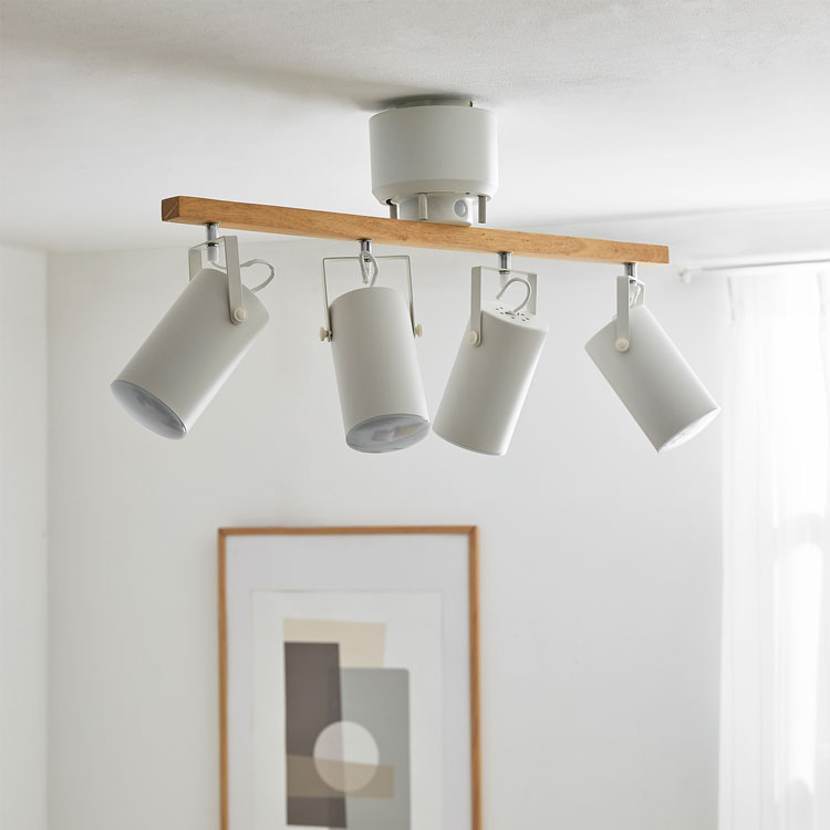 楽天市場】シーリングライト スポットライト 4灯 led 照明 天井照明