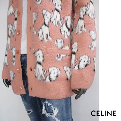 CELINE ニット帽 セリーヌ わんちゃん エイミードリアン コラボ 犬柄