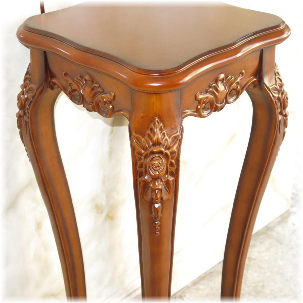 イギリス アンティーク 家具 コーナーサイドテーブル 猫脚 木製 6911d