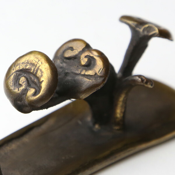 楽天市場】文鎮 ペーパーウエイト 高岡銅器 筆架（ひっか） 霊芝