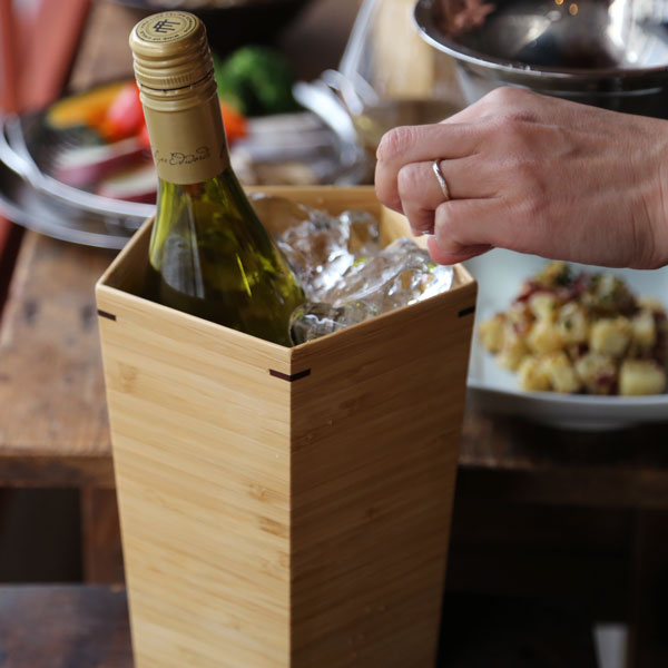 楽天市場】公長齋小菅 五角形ワインクーラー 竹製 ボトルクーラー 保冷