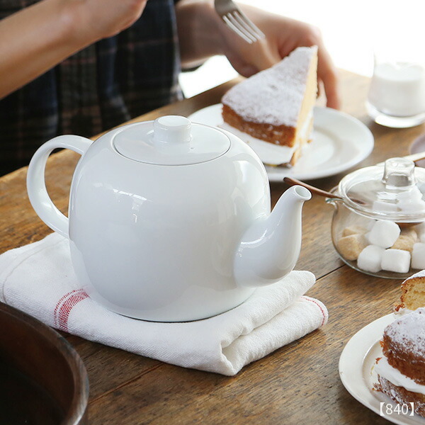 楽天市場】TG(ティージー) ティーポット 840/520ml 磁器 白磁 茶器