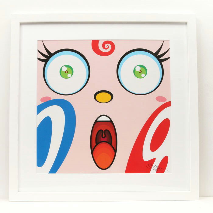 □村上隆 【オレたち、四角い、ひょうきん族】 オフセット 直筆サイン