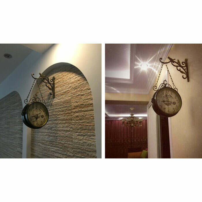 楽天市場】壁掛け時計 両面 時計 掛時計 おしゃれ ヨーロッパ