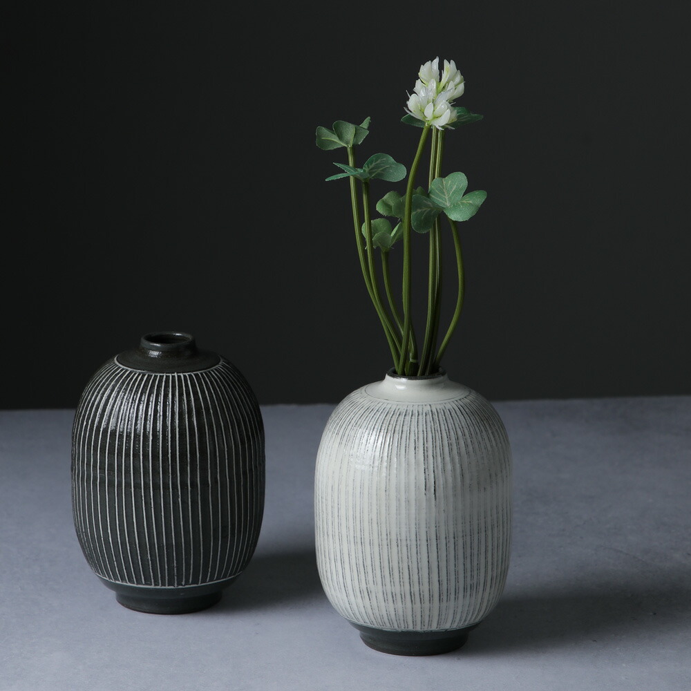 楽天市場】一輪差し 清水焼 作家物 関 黒十草 白十草 一輪生 一輪挿し