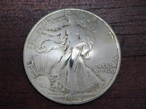 楽天市場】本物シルバーコインコンチョウォーキングリバティーハーフ