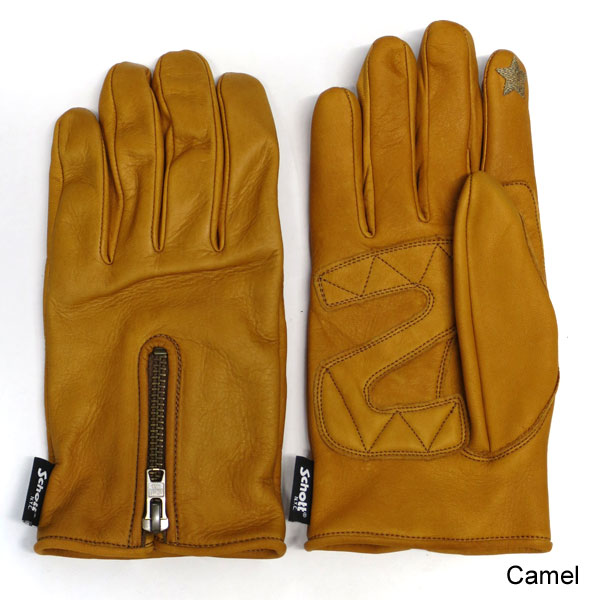 Schott（ショット）レザー(牛)グローブ スマホ対応 手袋 サイズM