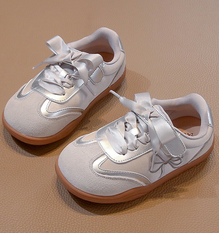 楽天市場】リボン 蝶結び柄 可愛い 刺繍 キッズ シューズ 女の子