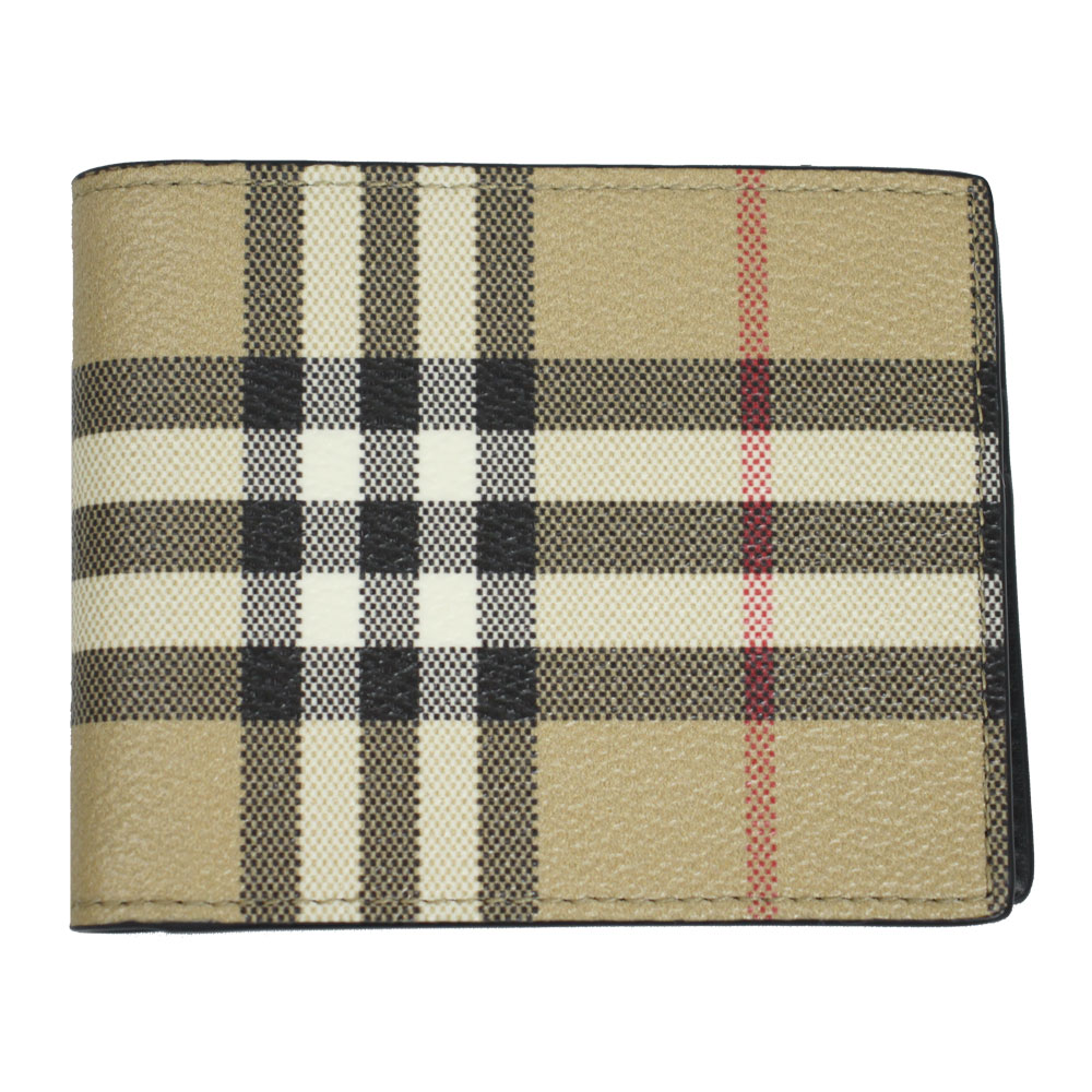 楽天市場】バーバリー 財布 メンズ BURBERRY 二つ折り札入れ チェック