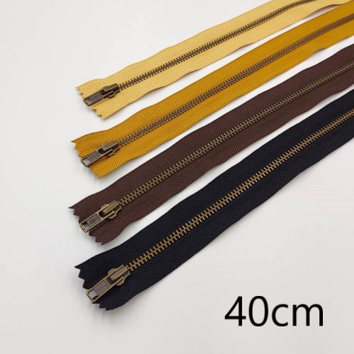 楽天市場】No.4 YKK 金属ファスナー(金具:アンティークゴールド) 40cm