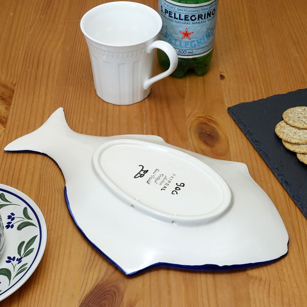 楽天市場】ポルトガル製 陶器 魚型 アズレージョ 飾り皿 花柄