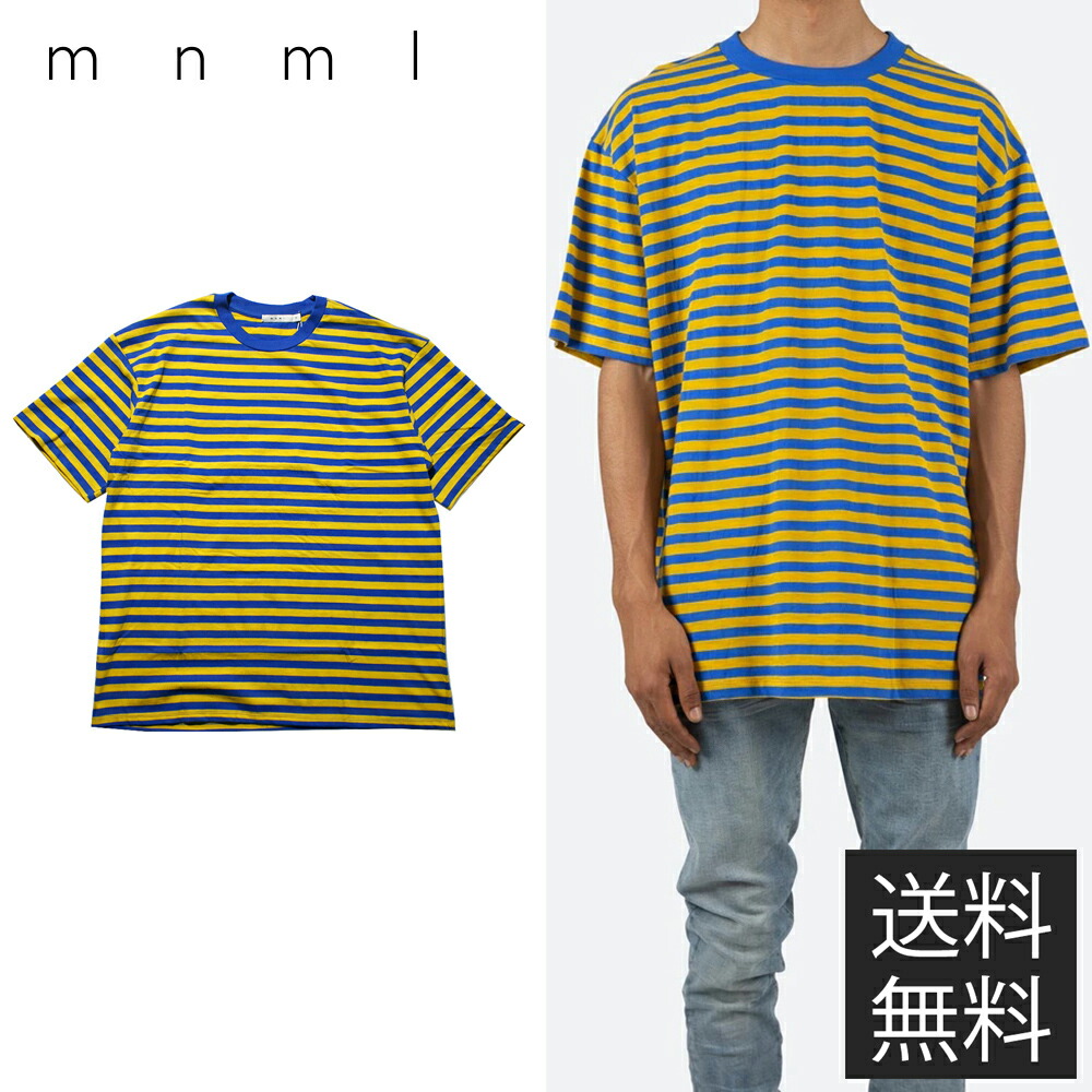 楽天市場】【送料無料】mnml STRIPED ワイドシルエット ボーダー T