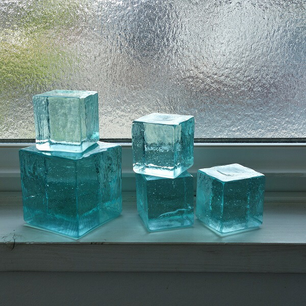 Steuben Galss サンキューブ ペーパーウエイト 置物 箱付 Steuben