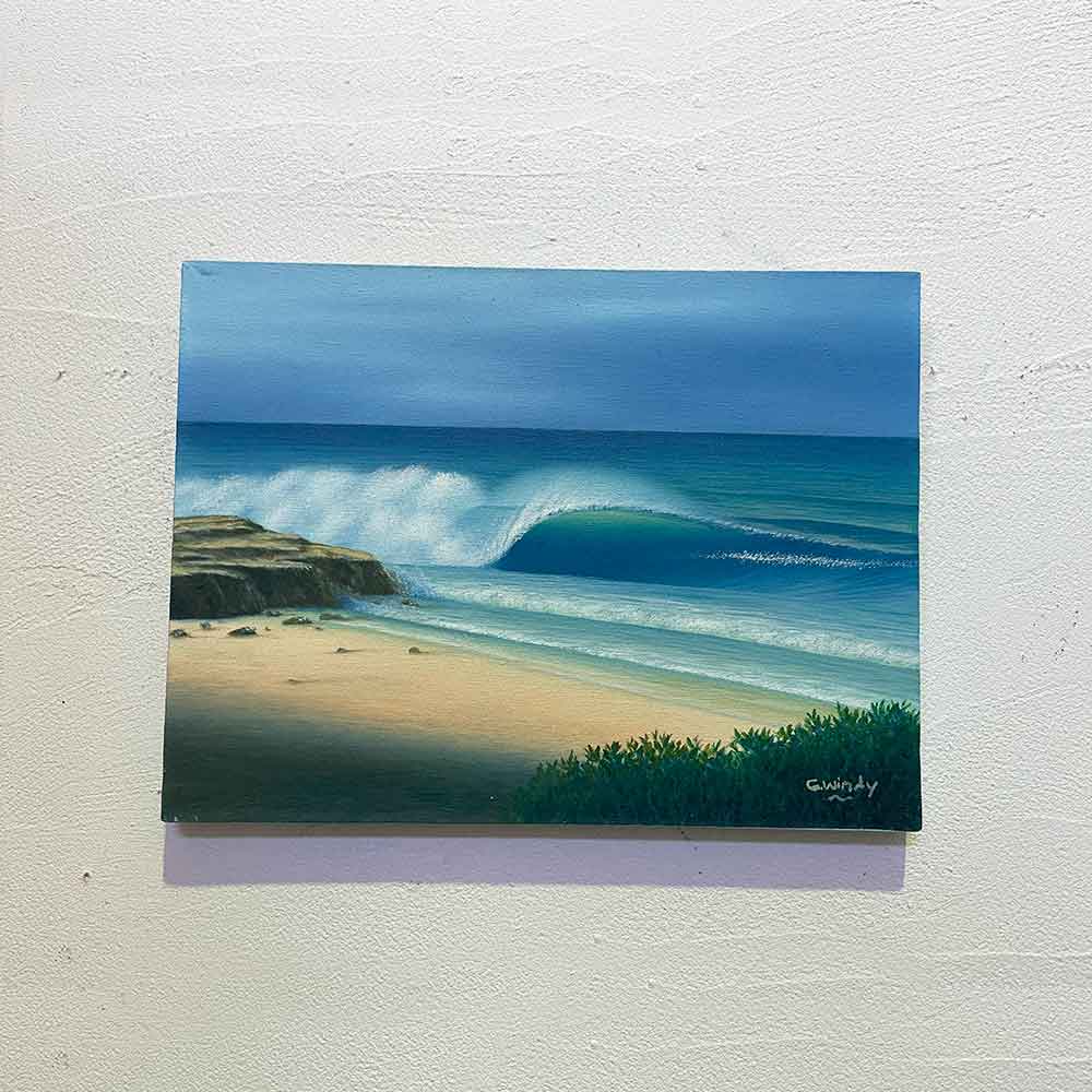 青色系 波と空の風景 絵画海 【公式通販】