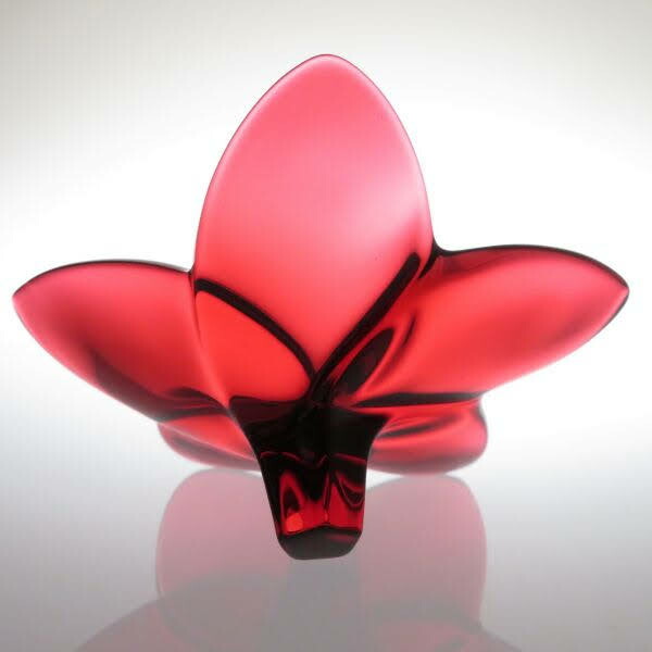 楽天市場】バカラ 置物 ○ ブルーム レッド 赤色 花 クリスタル