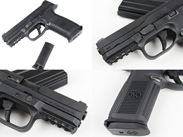 楽天市場】Cyber Gun 海外製ガスブローバックハンドガン本体 FNS-9 BK