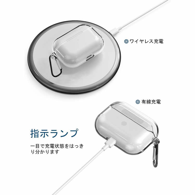 楽天市場】AirPods Pro ケース 2019 充電ケース クリアカバー AirPods