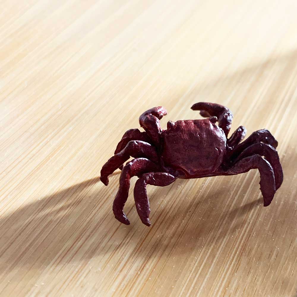 希少！ 古銅カニ置物 オブジェ 超特大 手造り 希少！ 古銅カニ置物