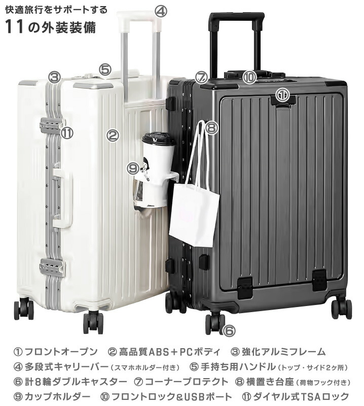 楽天市場】【USB＆ドリンクHLD装備】 アウトレット スーツケース