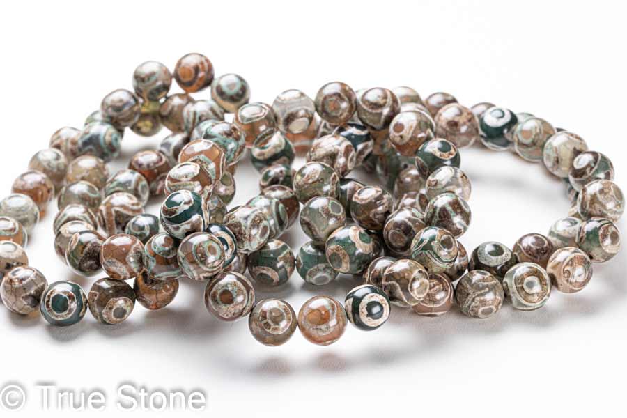 楽天市場】三眼天珠 ブレスレット 9.7mm-10.5mm 天珠 てんじゅ