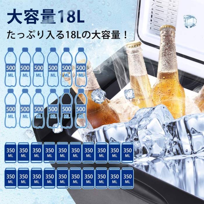 楽天市場】送料無料 Goture(ゴチュール) 18L 車載冷蔵庫 ポータブル