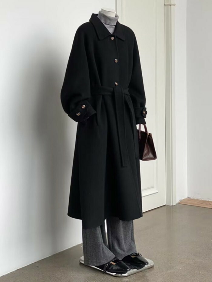 楽天市場】ステンカラーコート レディース ミモレ丈 ロングコート