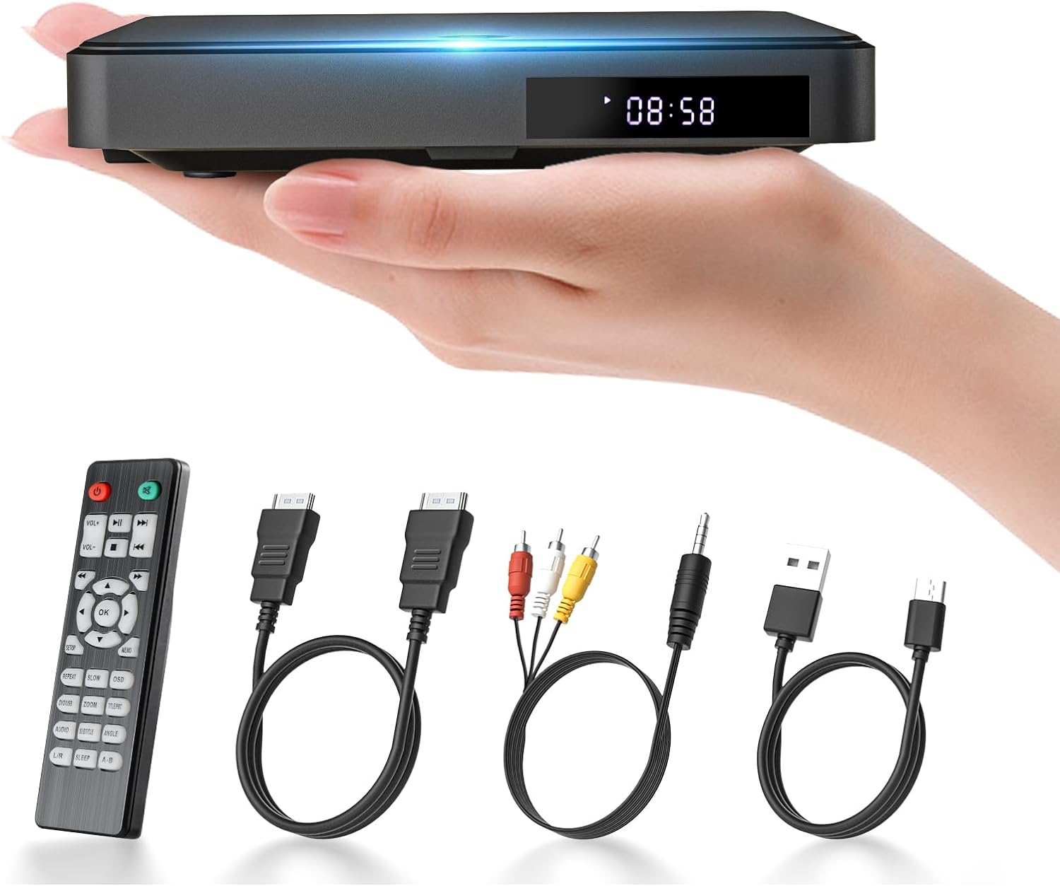 楽天市場】ミニDVDプレーヤー 携帯式DVDプレーヤー リージョンフリー